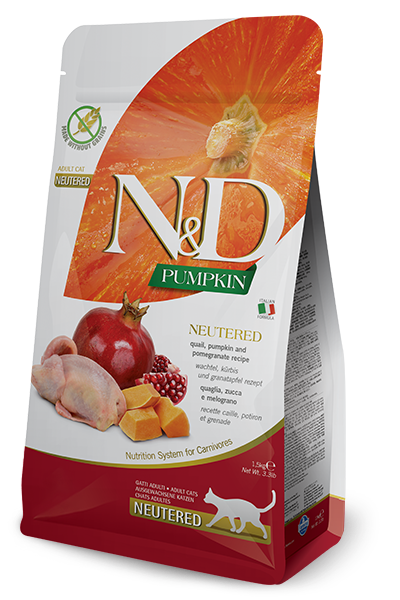 Farmina N&D Quail, Pumpkin and Pomegranate Neutered recipe