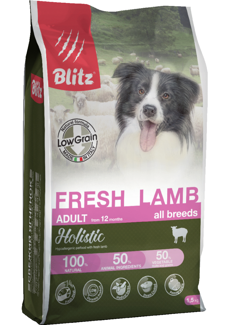 Blitz Holistic Fresh Lamb Adult Dog All Breeds (Low Grain)